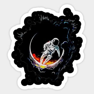 Black Hole Tripping Sticker